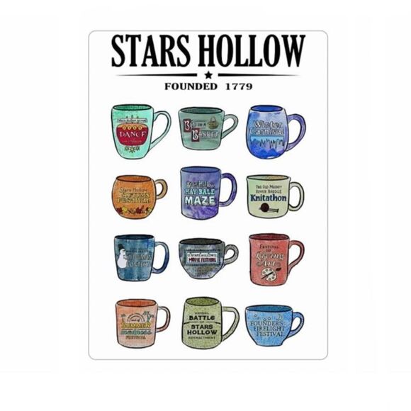Gilmore Girls Stars Hollow Coffee Magnet - Picture 1 of 5